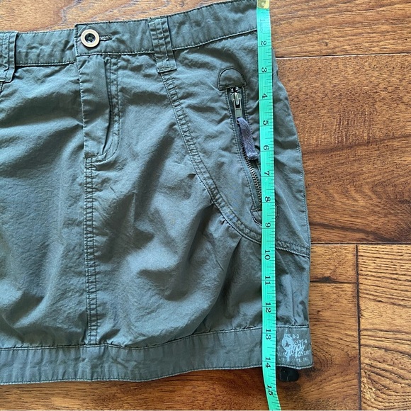 90s Y2K Vintage Groggy Olive Green Mini Skirt - Picture 13 of 15